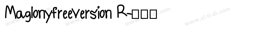 Maglonyfreeversion R字体转换